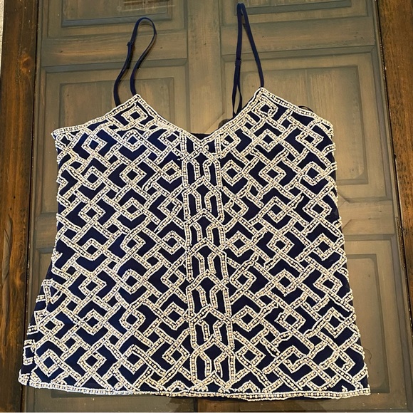 Parker Beaded Silk top size S - Picture 4 of 14